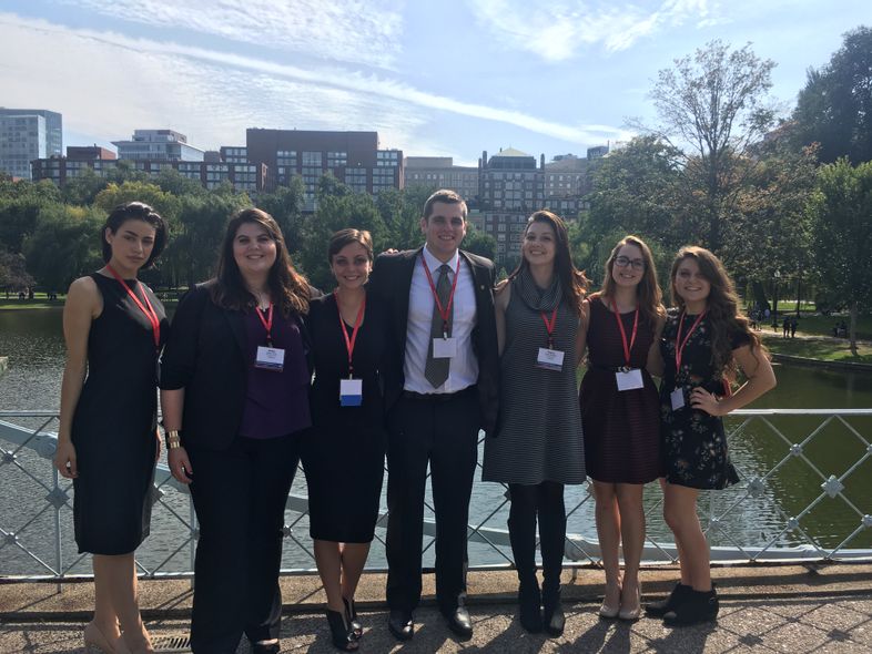 These are the members of WVU's PRSSA chapter who attended National Conference last year.  Payton Otterman is pictured third from the right. 